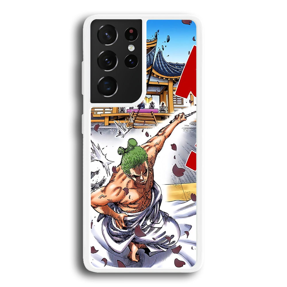 One Piece Zoro Invisible Cut Samsung Galaxy S21 Ultra Case