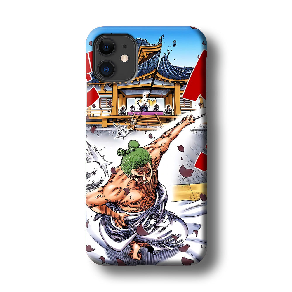 One Piece Zoro Invisible Cut iPhone 11 Case