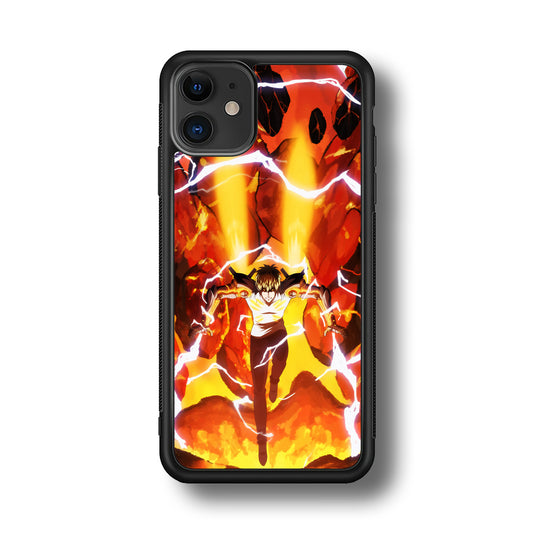 One Punch Man Genos Red Flaming Soil iPhone 11 Case