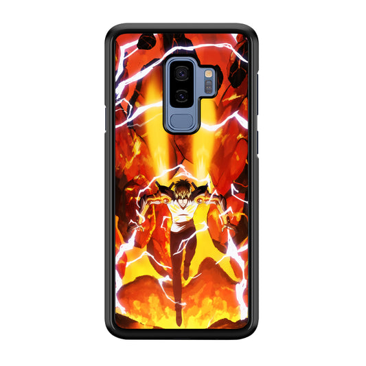 One Punch Man Genos Red Flaming Soil Samsung Galaxy S9 Plus Case