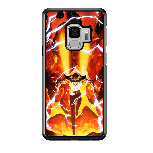 One Punch Man Genos Red Flaming Soil Samsung Galaxy S9 Case