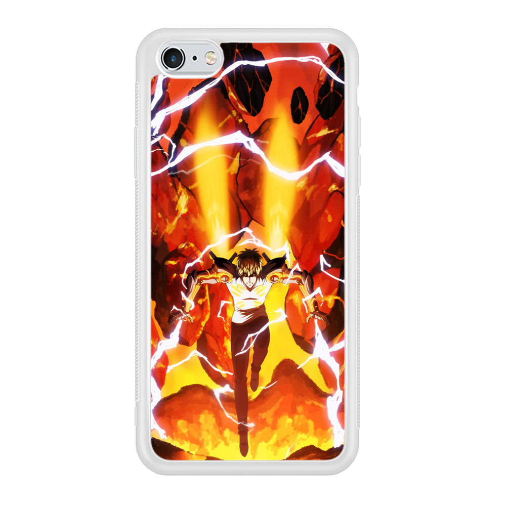 One Punch Man Genos Red Flaming Soil iPhone 6 Plus | 6s Plus Case