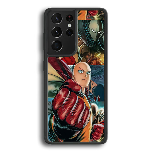 One Punch Man No Time to Smile Samsung Galaxy S21 Ultra Case