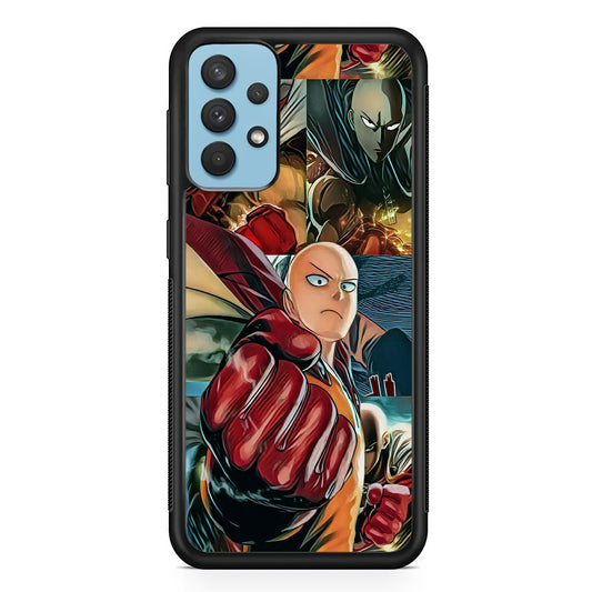 One Punch Man No Time to Smile Samsung Galaxy A32 Case