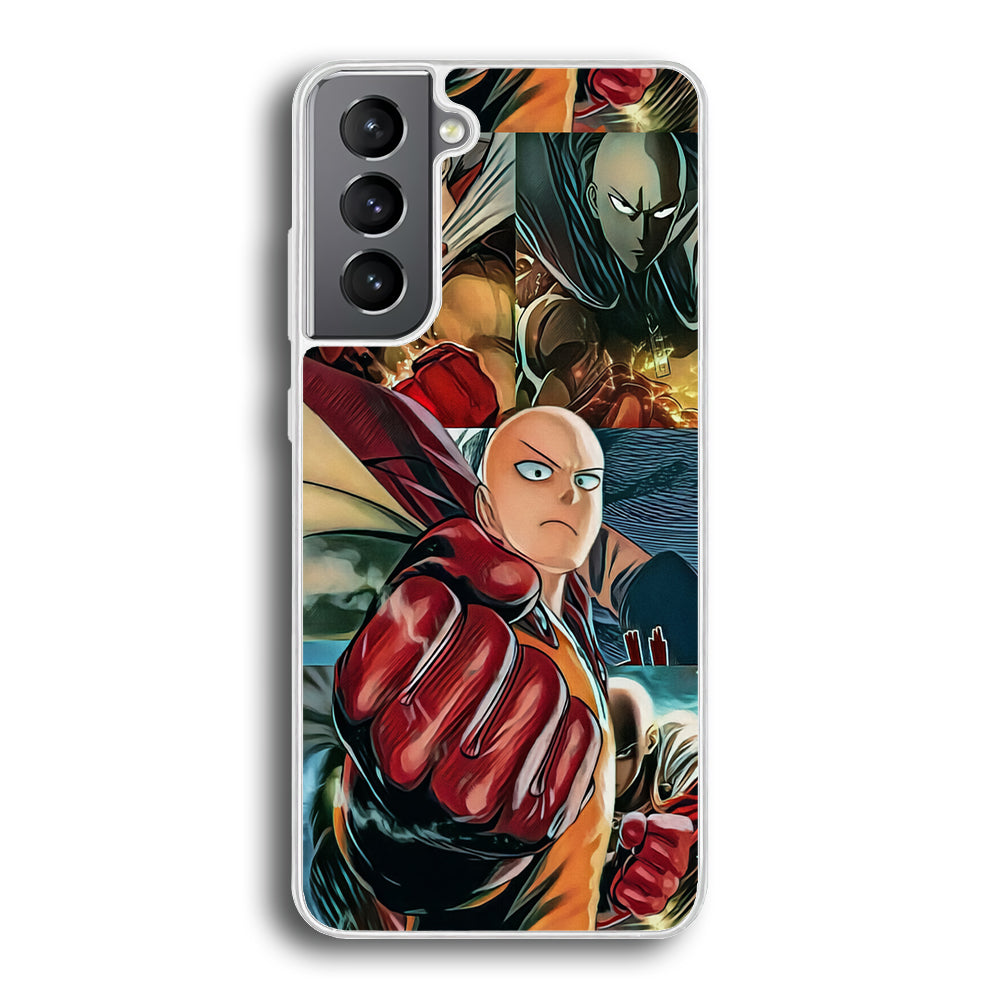 One Punch Man No Time to Smile Samsung Galaxy S21 Plus Case