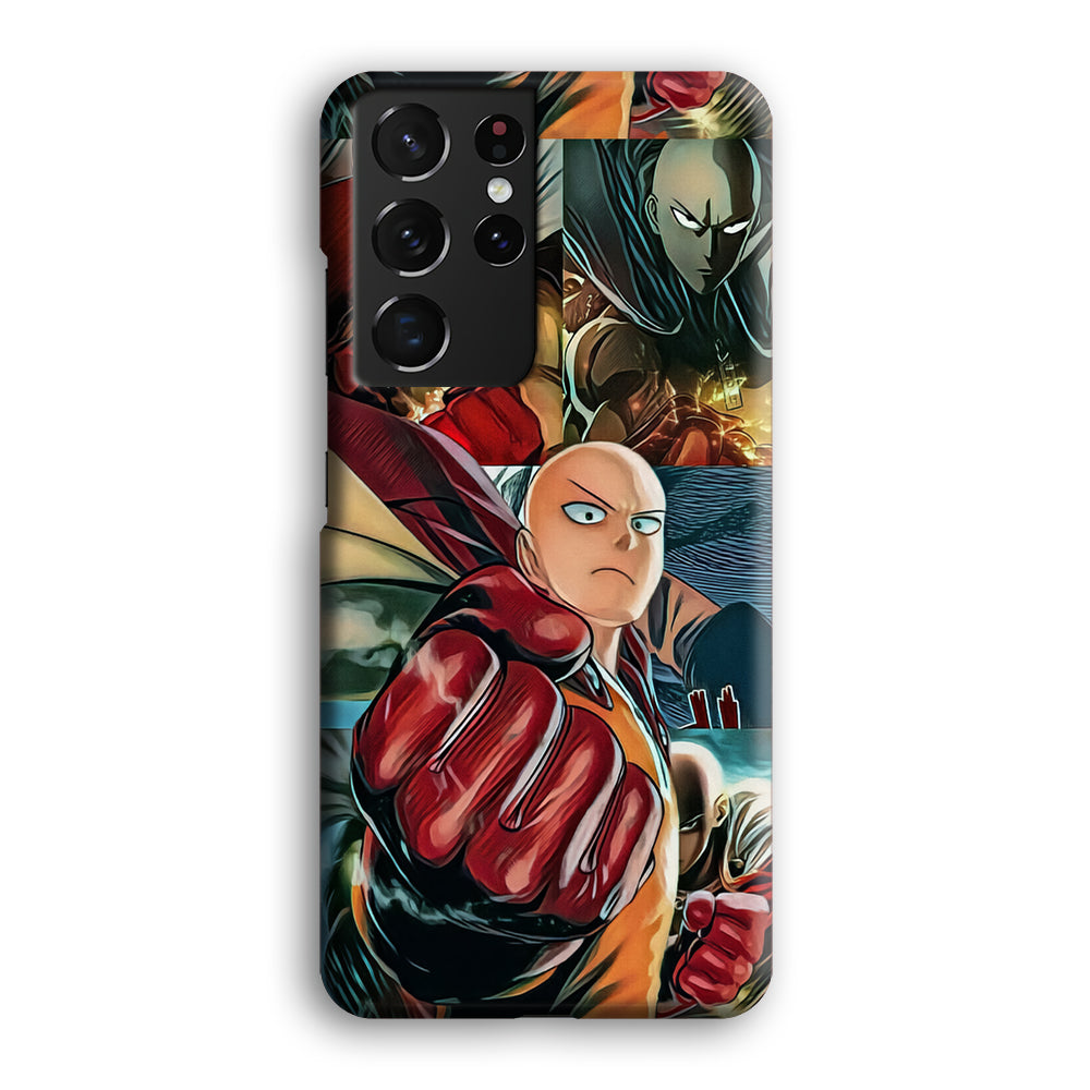 One Punch Man No Time to Smile Samsung Galaxy S21 Ultra Case