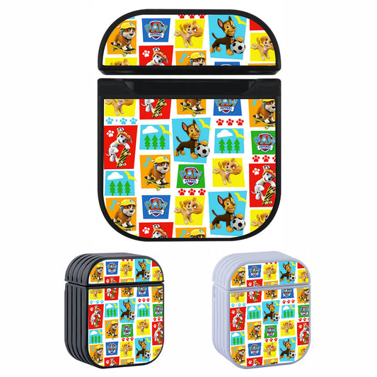 Paw Patrol Character Color Blocks Hard Plastic Case Cover For Apple Airpods