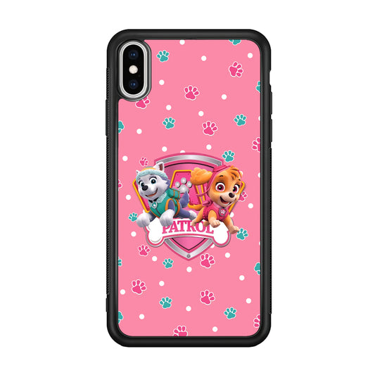 Paw Patrol Skye and Everest Pink Patroll iPhone Xs Max Case