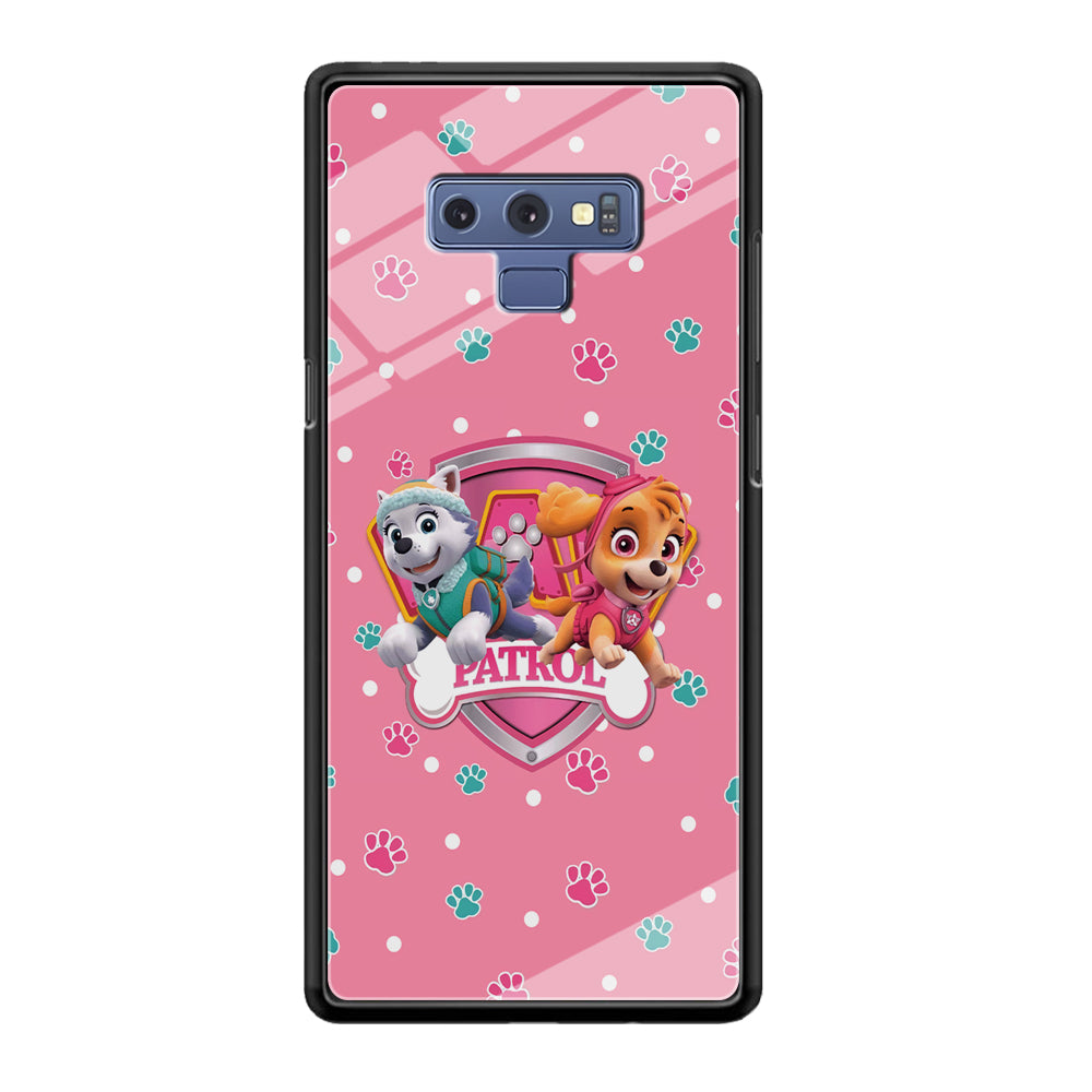 Paw Patrol Skye and Everest Pink Patroll Samsung Galaxy Note 9 Case