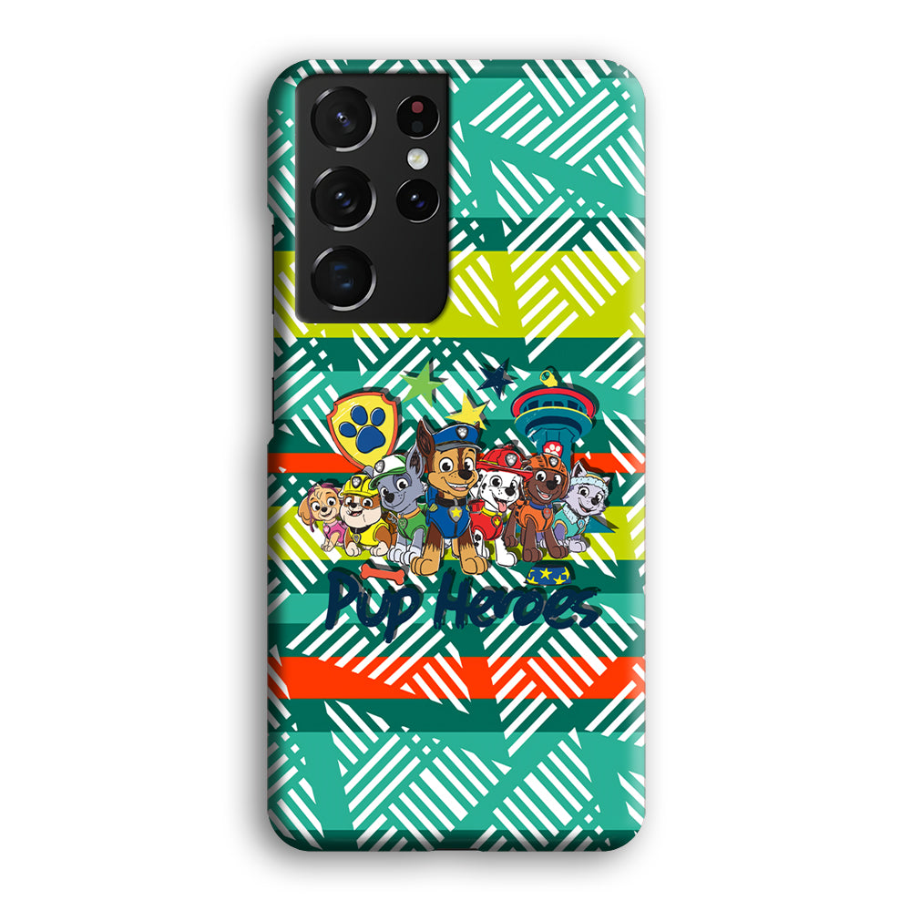 Paw Patrol The Pup Heroes Samsung Galaxy S21 Ultra Case
