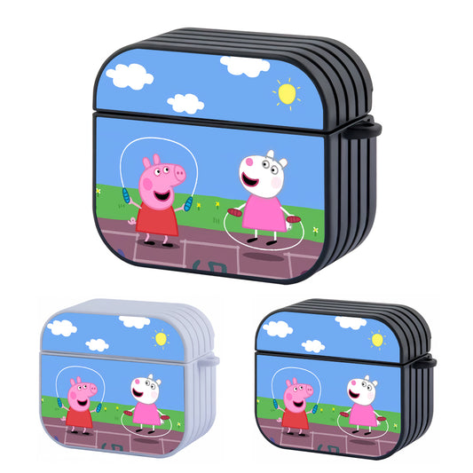 Peppa Pig Afternoon with Smile Hard Plastic Case Cover For Apple Airpods 3