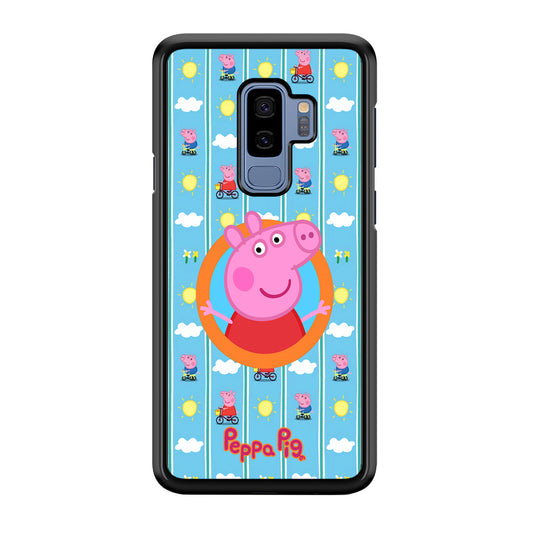 Peppa Pig Circle Frame Samsung Galaxy S9 Plus Case