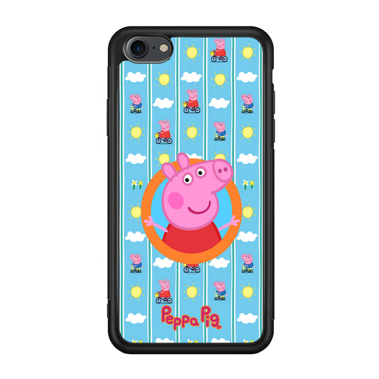 Peppa Pig Circle Frame iPhone 7 Case