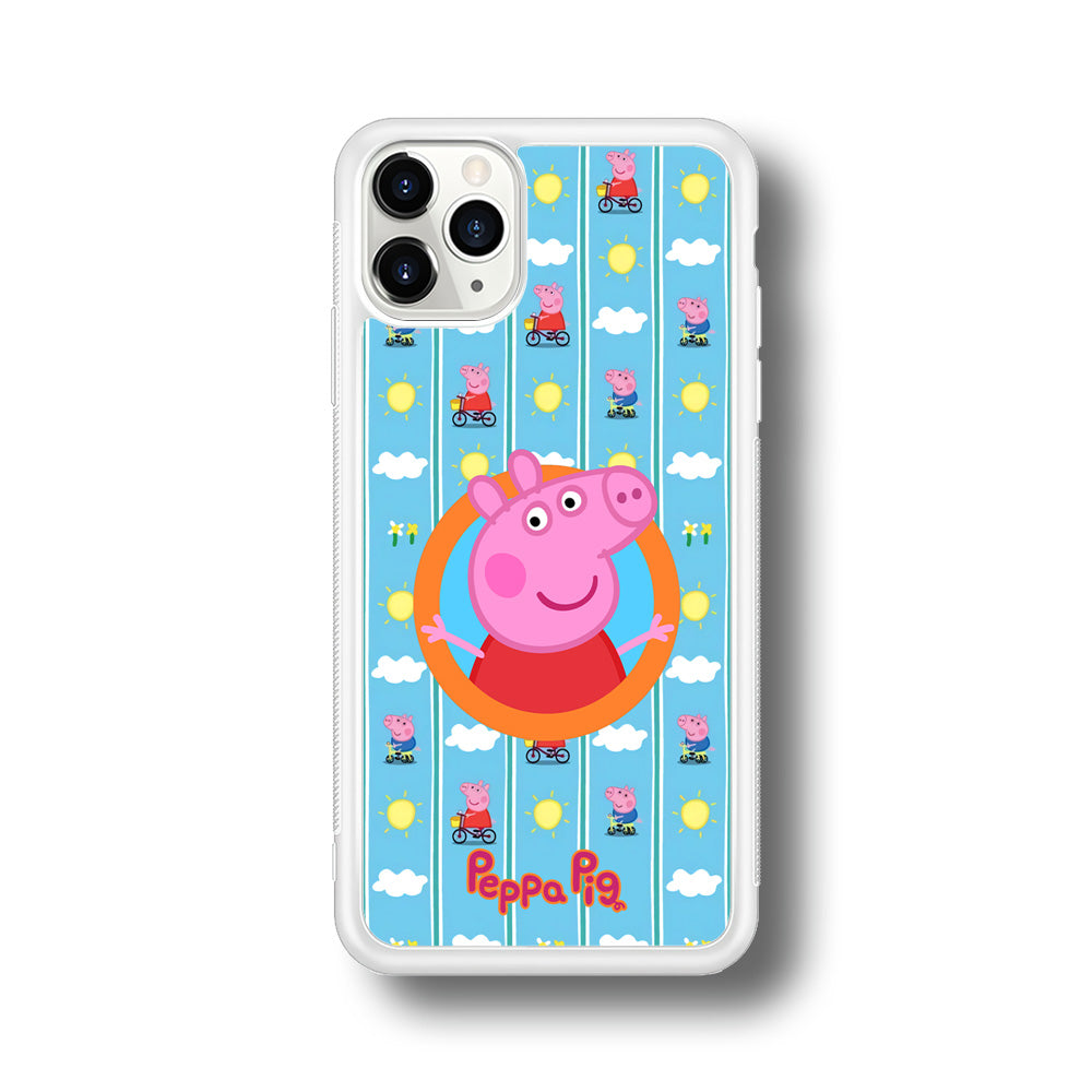 Peppa Pig Circle Frame iPhone 11 Pro Max Case