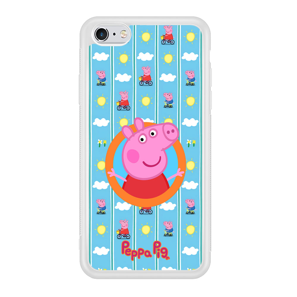 Peppa Pig Circle Frame iPhone 6 Plus | 6s Plus Case