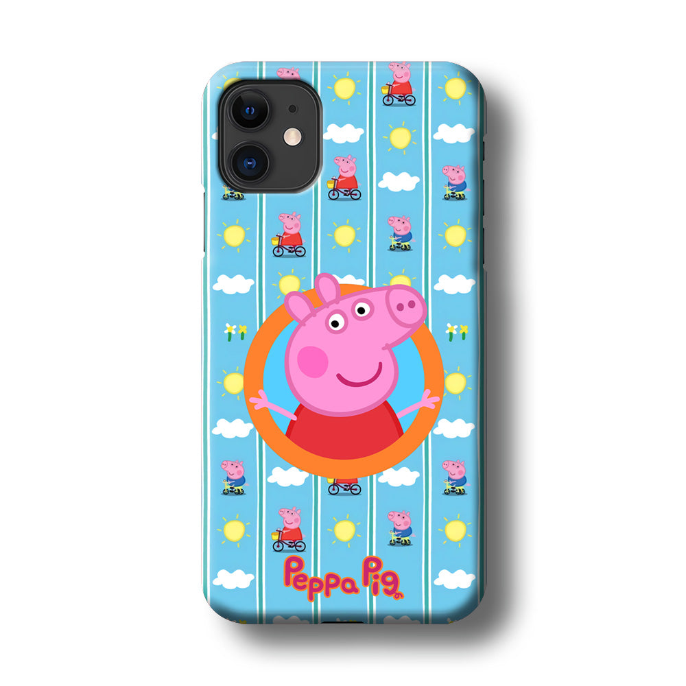 Peppa Pig Circle Frame iPhone 11 Case