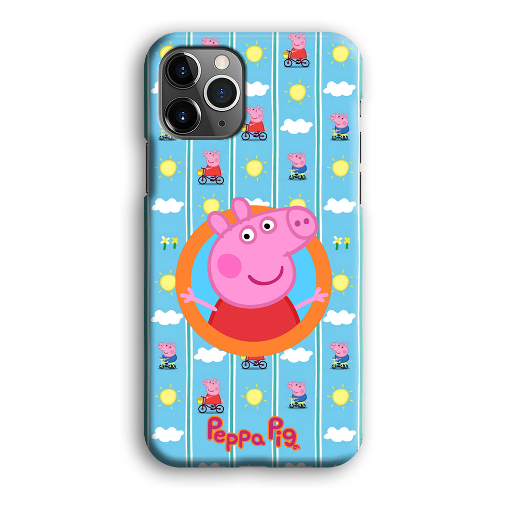 Peppa Pig Circle Frame iPhone 12 Pro Case