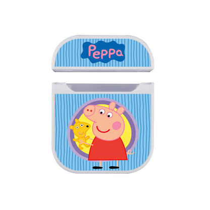 Peppa Pig Princess Doll Hard Plastic Case Cover For Apple Airpods