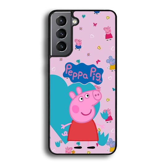 Peppa Pig Smile Always On Samsung Galaxy S21 Case