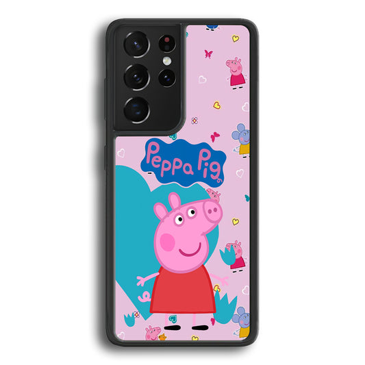 Peppa Pig Smile Always On Samsung Galaxy S21 Ultra Case