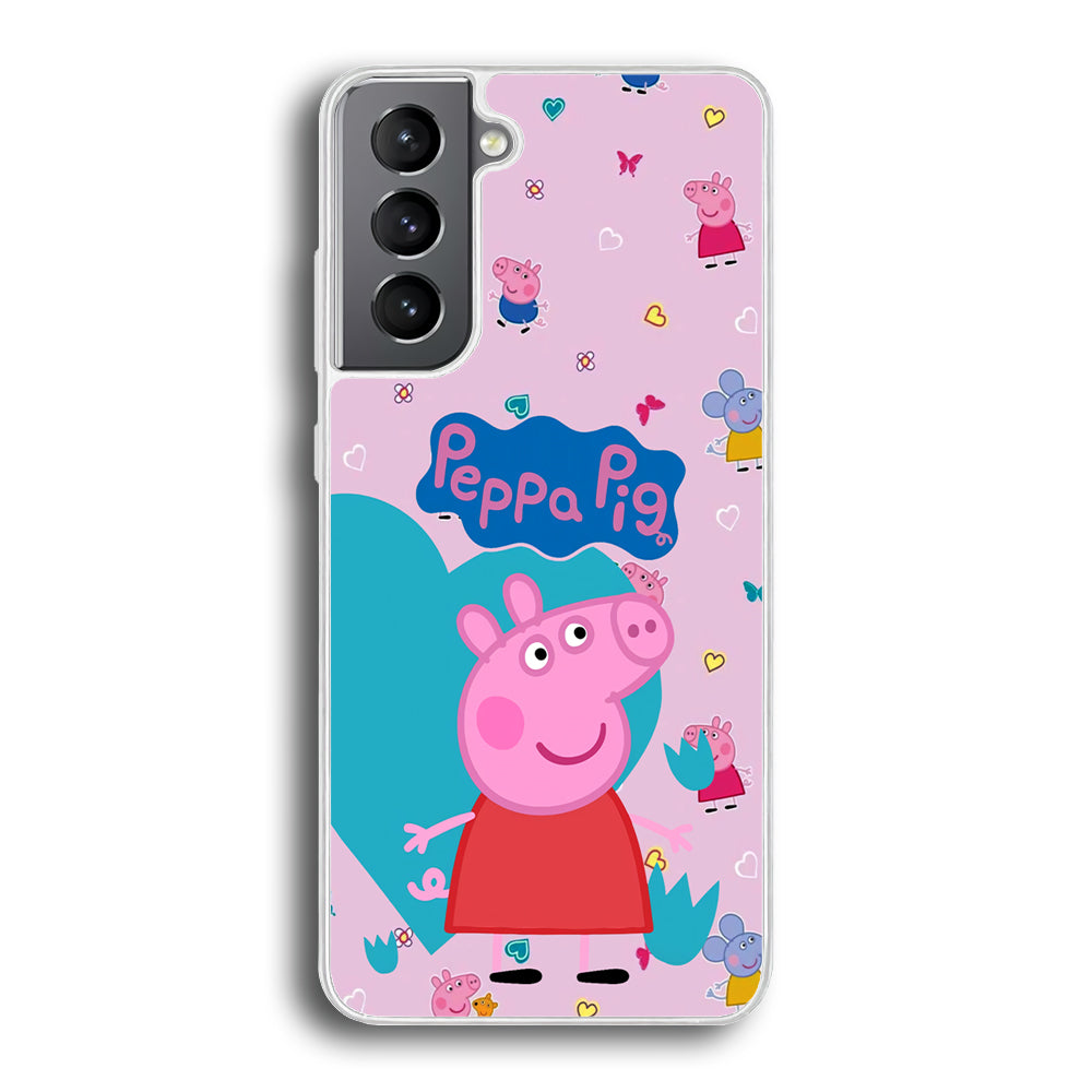 Peppa Pig Smile Always On Samsung Galaxy S21 Plus Case