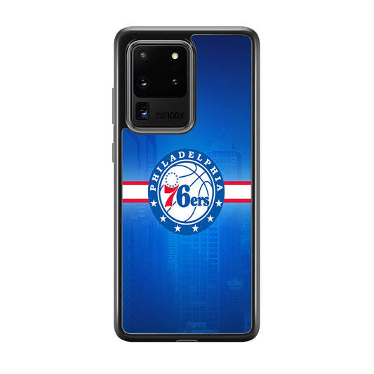 Philadelphia 76ers Bluish Shadow Samsung Galaxy S20 Ultra Case