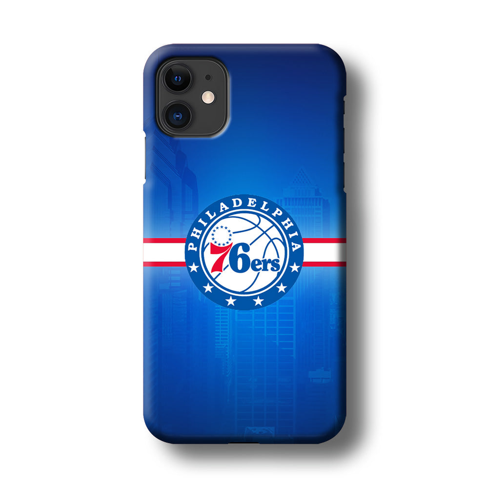 Philadelphia 76ers Bluish Shadow iPhone 11 Case