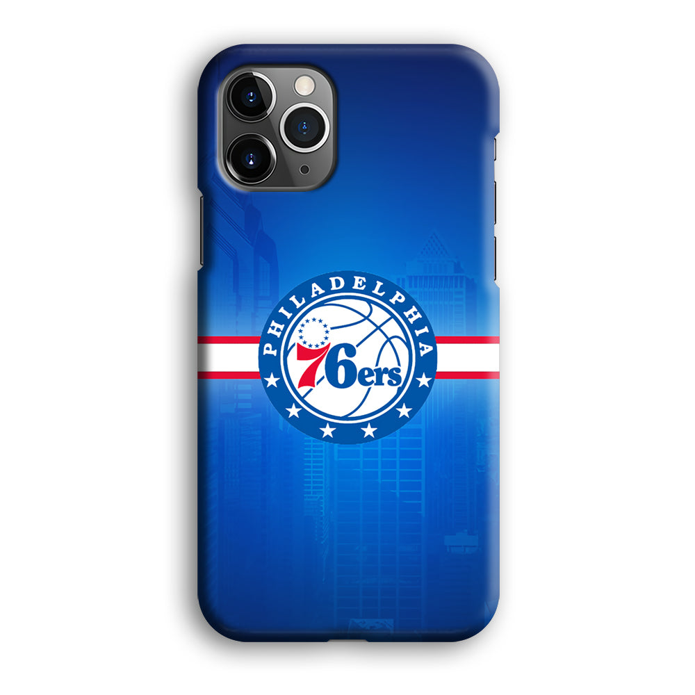 Philadelphia 76ers Bluish Shadow iPhone 12 Pro Case