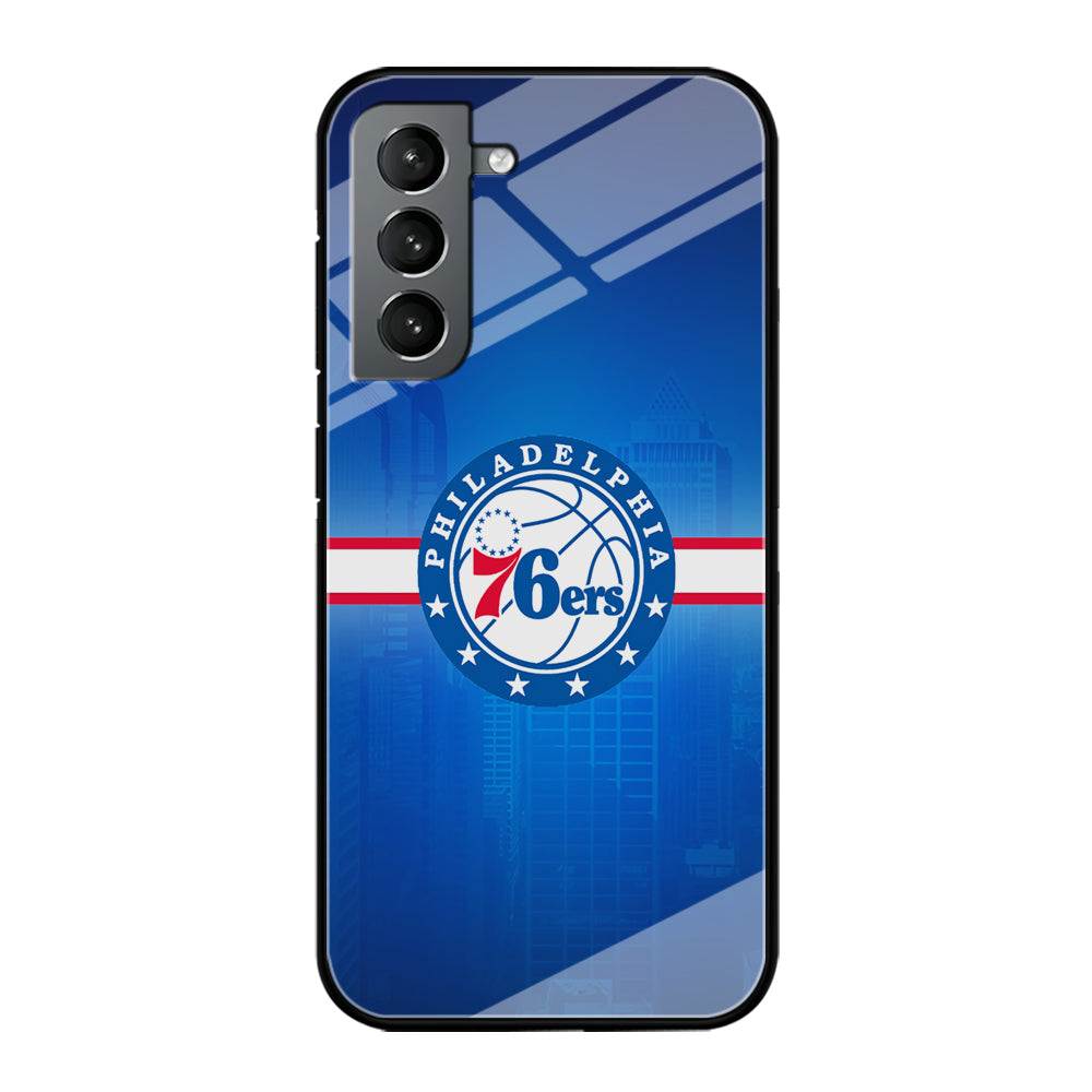 Philadelphia 76ers Bluish Shadow Samsung Galaxy S21 Plus Case