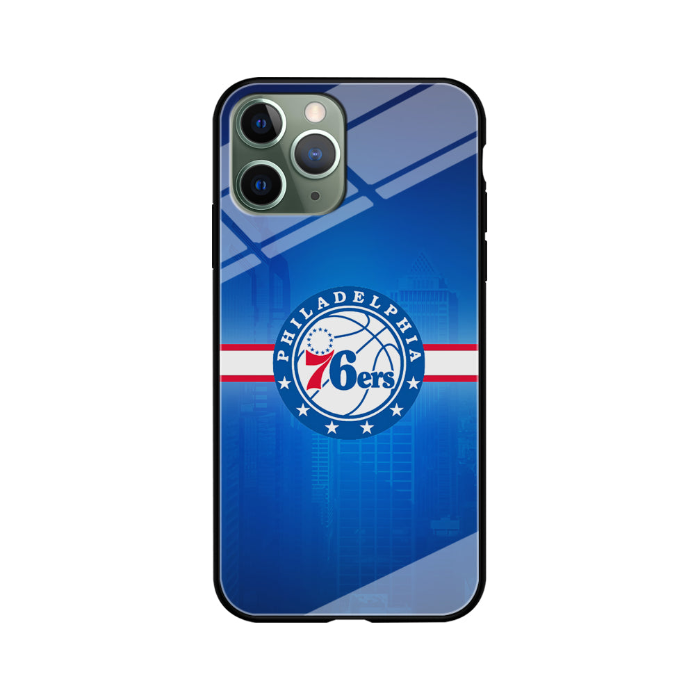 Philadelphia 76ers Bluish Shadow iPhone 11 Pro Max Case