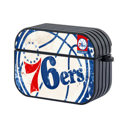 Philadelphia 76ers Bold of Sixers Hard Plastic Case Cover For Apple Airpods Pro