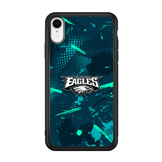 Philadelphia Eagles Abstract Bold Green iPhone XR Case