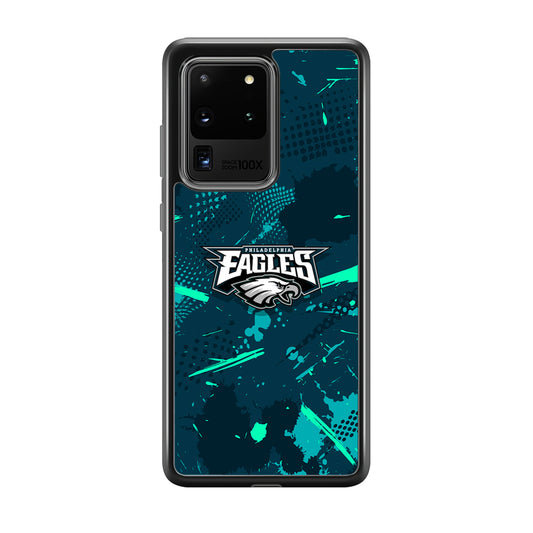Philadelphia Eagles Abstract Bold Green Samsung Galaxy S20 Ultra Case