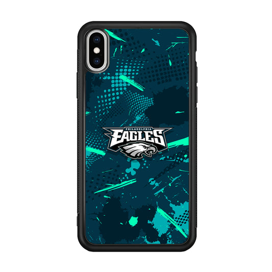 Philadelphia Eagles Abstract Bold Green iPhone Xs Max Case