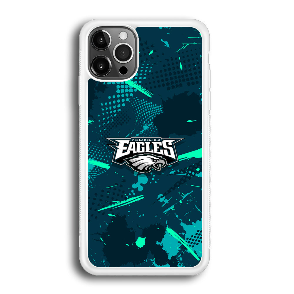 Philadelphia Eagles Abstract Bold Green iPhone 12 Pro Case