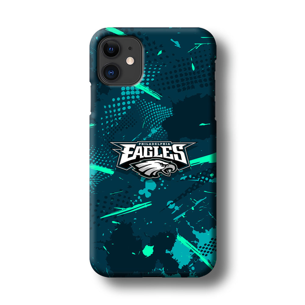 Philadelphia Eagles Abstract Bold Green iPhone 11 Case