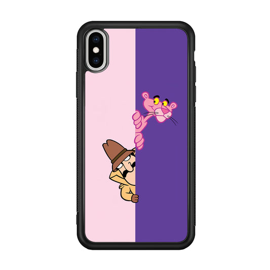 Pink Panther Hide and Seek with Detective iPhone X Case