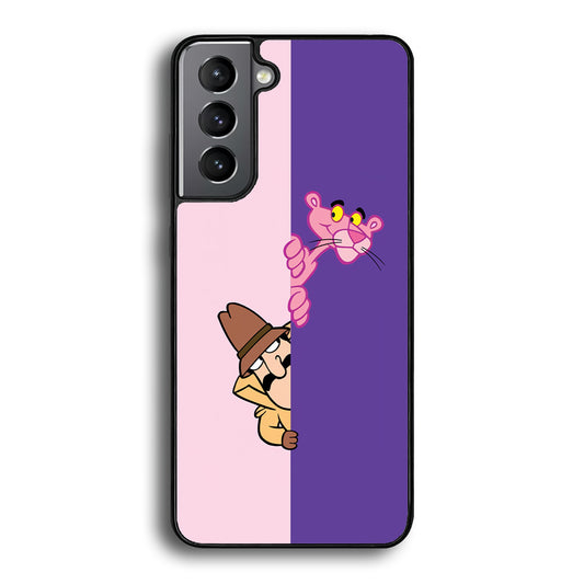 Pink Panther Hide and Seek with Detective Samsung Galaxy S21 Plus Case