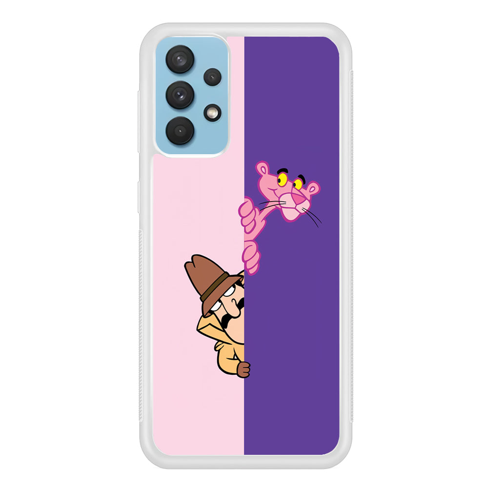 Pink Panther Hide and Seek with Detective Samsung Galaxy A32 Case
