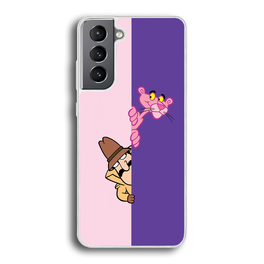 Pink Panther Hide and Seek with Detective Samsung Galaxy S21 Plus Case