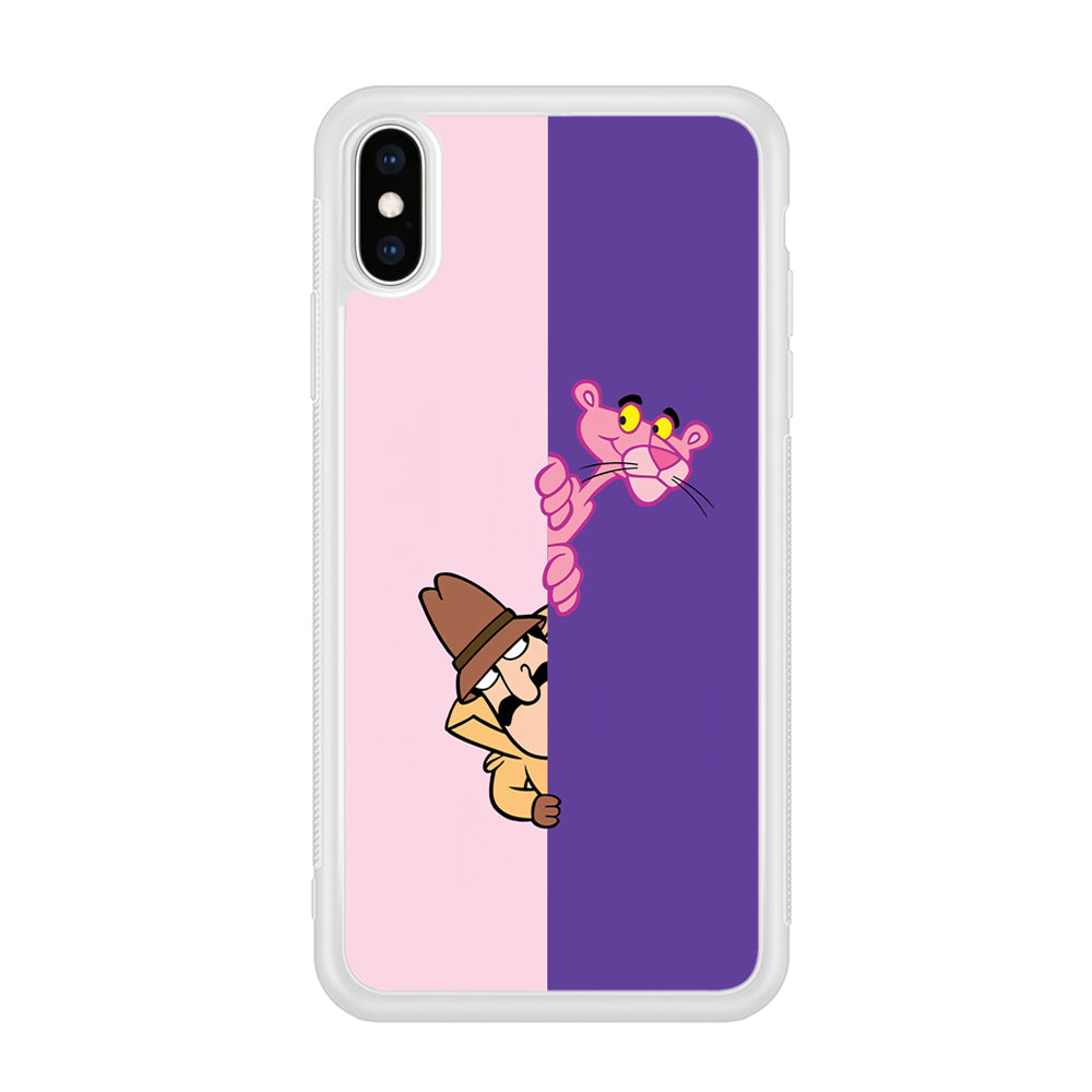 Pink Panther Hide and Seek with Detective iPhone Xs Max Case