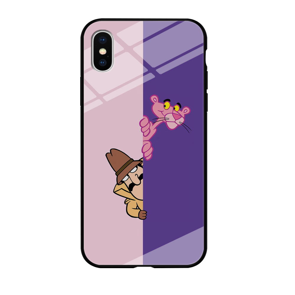 Pink Panther Hide and Seek with Detective iPhone Xs Max Case