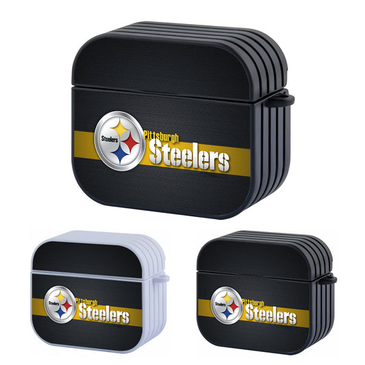 Pittsburgh Steelers NFL Dimension of Steel Hard Plastic Case Cover For Apple Airpods 3