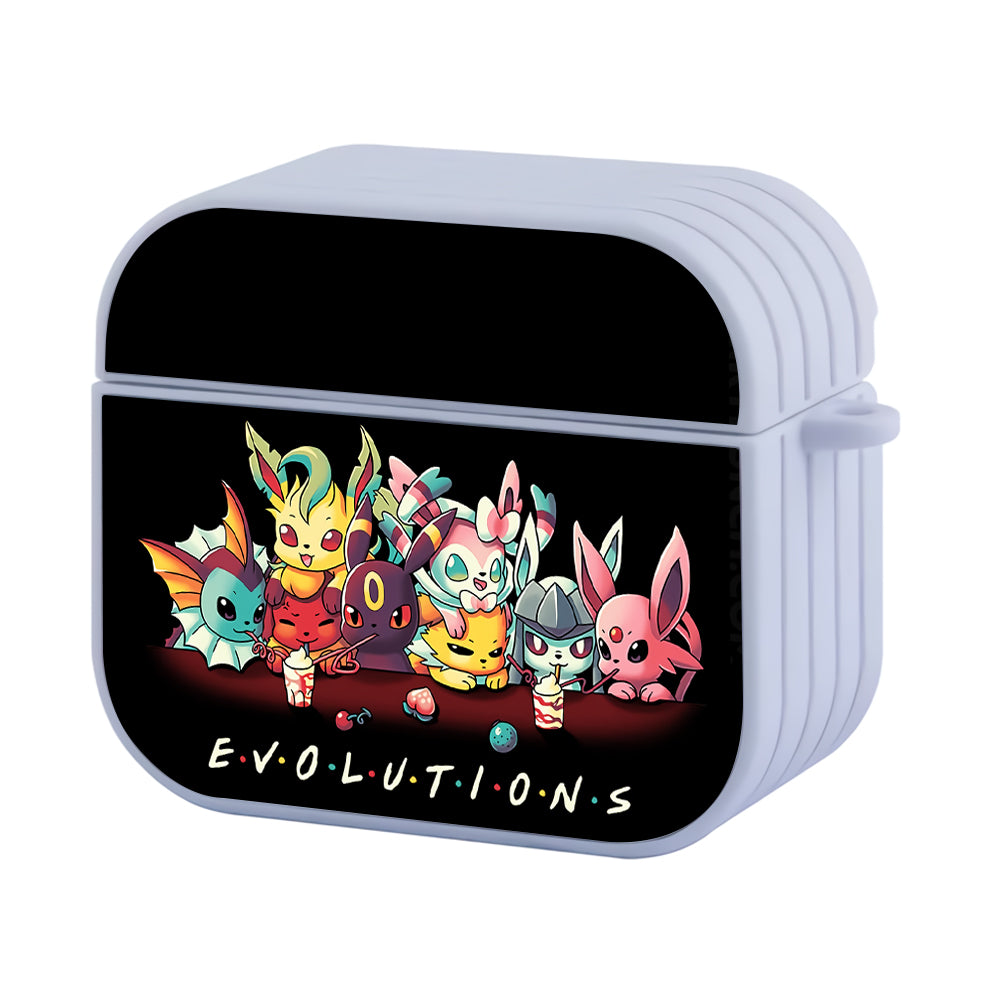 Pokemon Cute Eevee Evolution Hard Plastic Case Cover For Apple Airpods 3