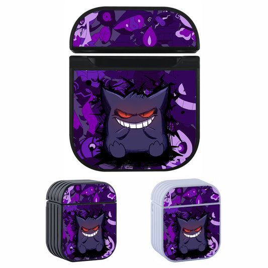 Pokemon Gengar Something Behind The Smile Hard Plastic Case Cover For Apple Airpods