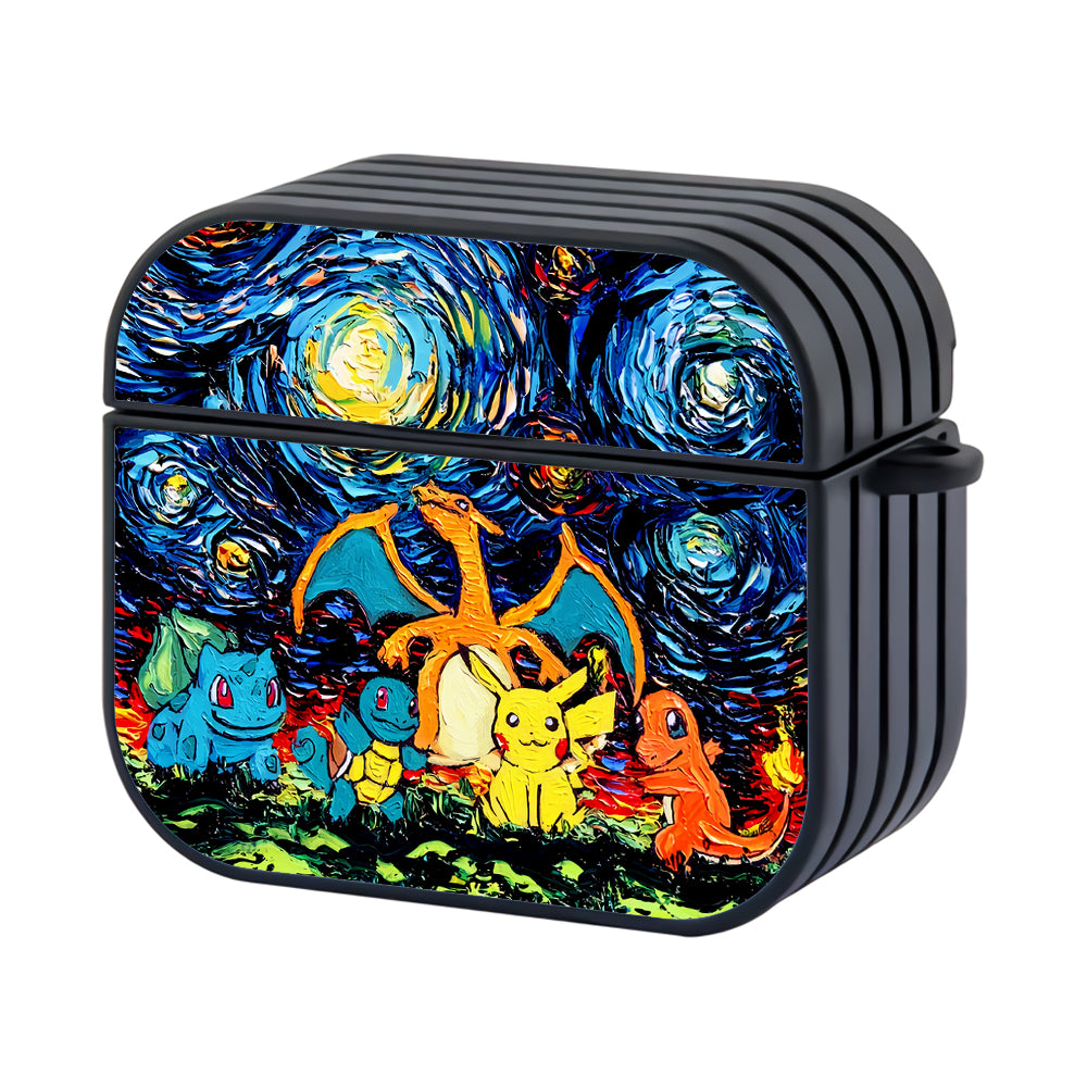 Pokemon Painting Van Gogh Starry Night Hard Plastic Case Cover For Apple Airpods 3