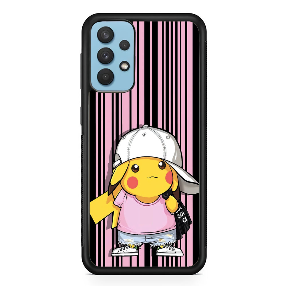Pokemon Pikachu Casual Outfit Samsung Galaxy A32 Case