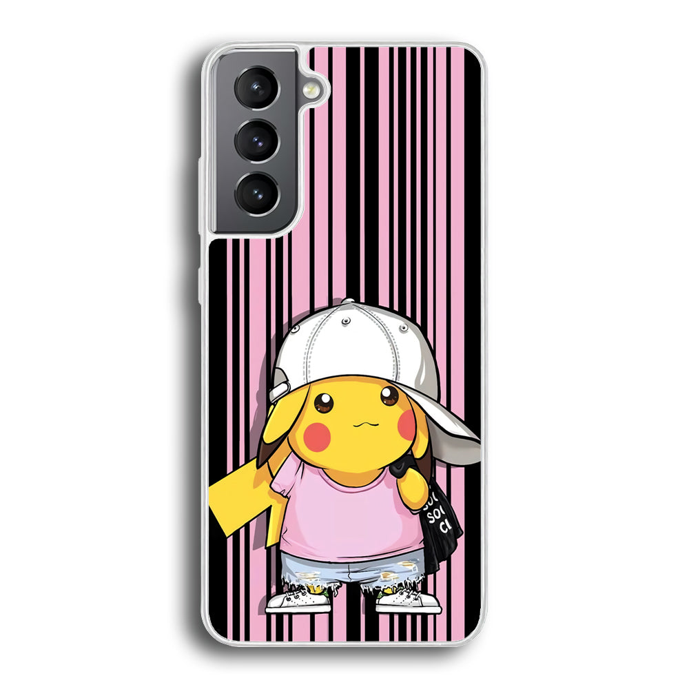 Pokemon Pikachu Casual Outfit Samsung Galaxy S21 Case