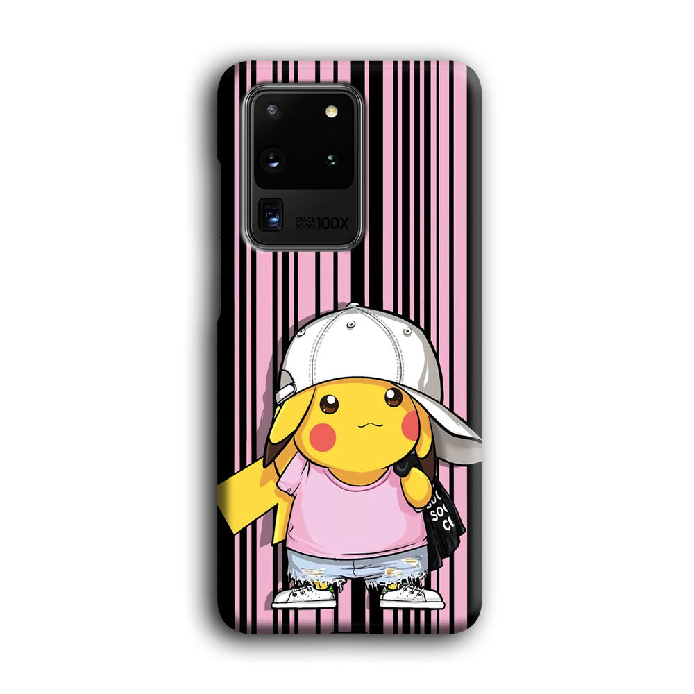 Pokemon Pikachu Casual Outfit Samsung Galaxy S20 Ultra Case
