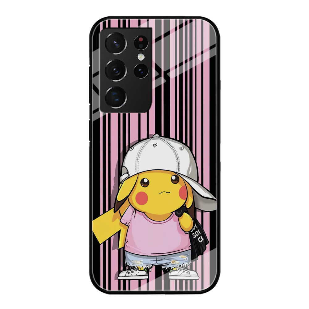 Pokemon Pikachu Casual Outfit Samsung Galaxy S21 Ultra Case
